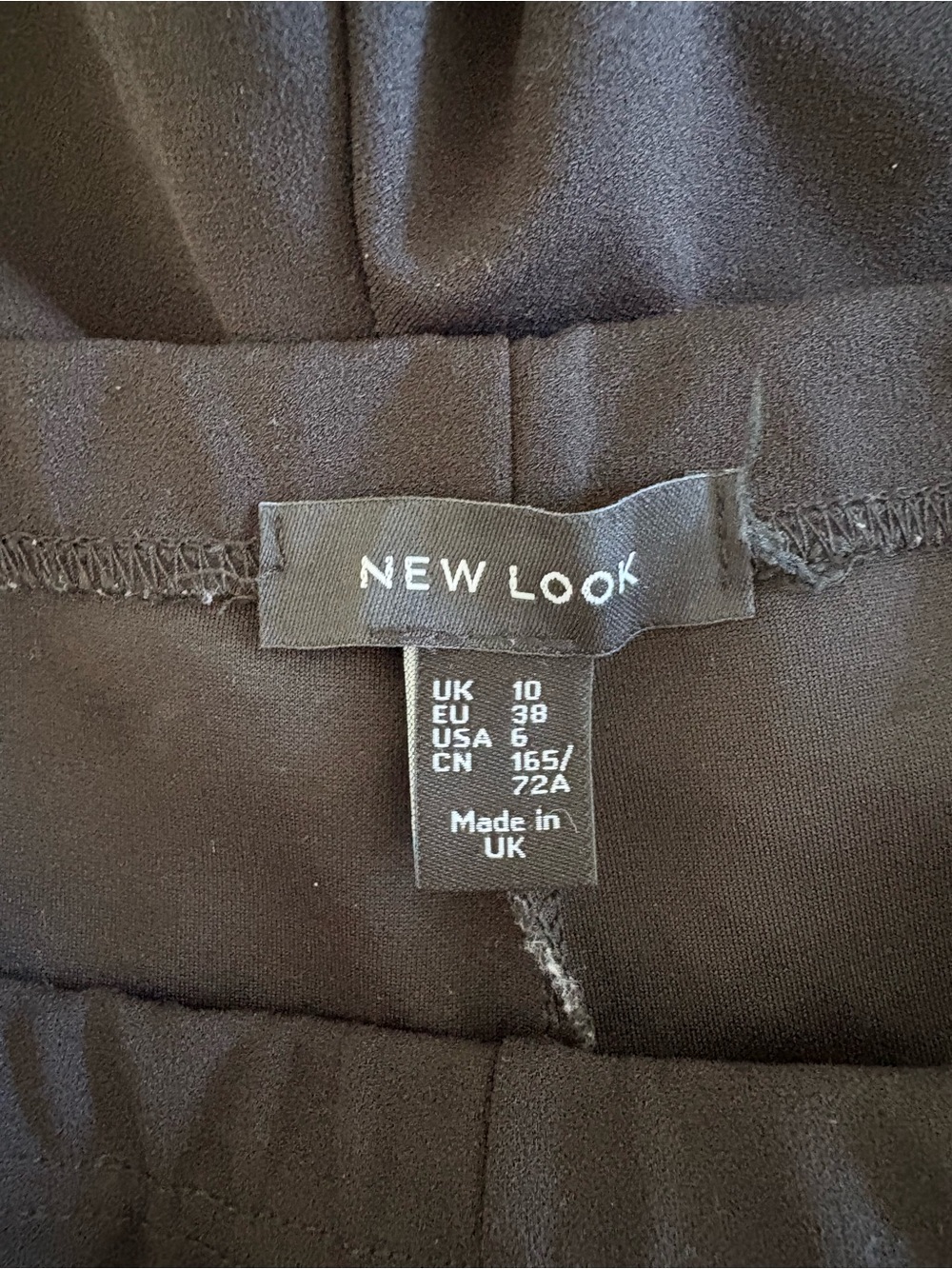New Look Black Flared Stretch Trousers - Picture 2 of 3